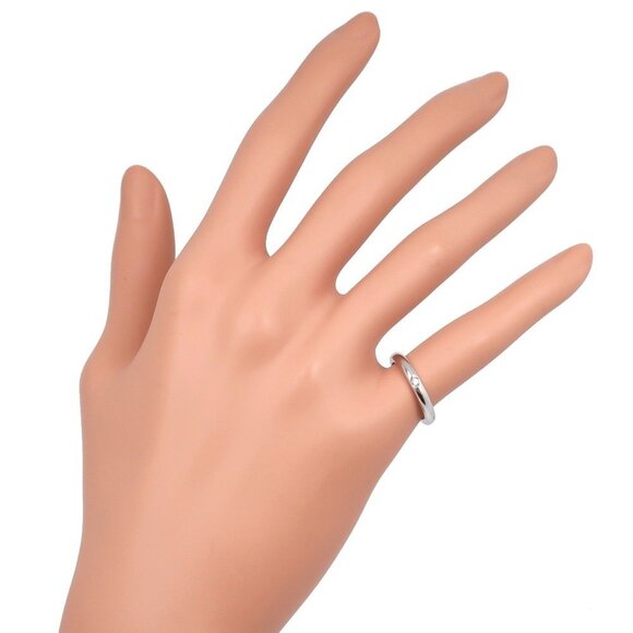 TIFFANY Silver Diamond Ring - Picture 2 of 4